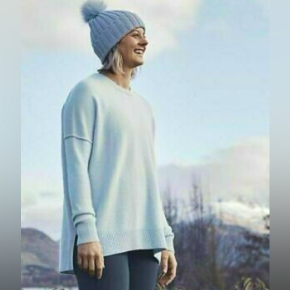 NWT Women’s ATHLETA Perspective Wool Cashmere Pullover Sweater- Size XXS